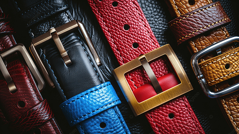 pngtree-a-group-of-multi-colored-leather-belts-on-a-black-background-image_15674130 Leather Belts